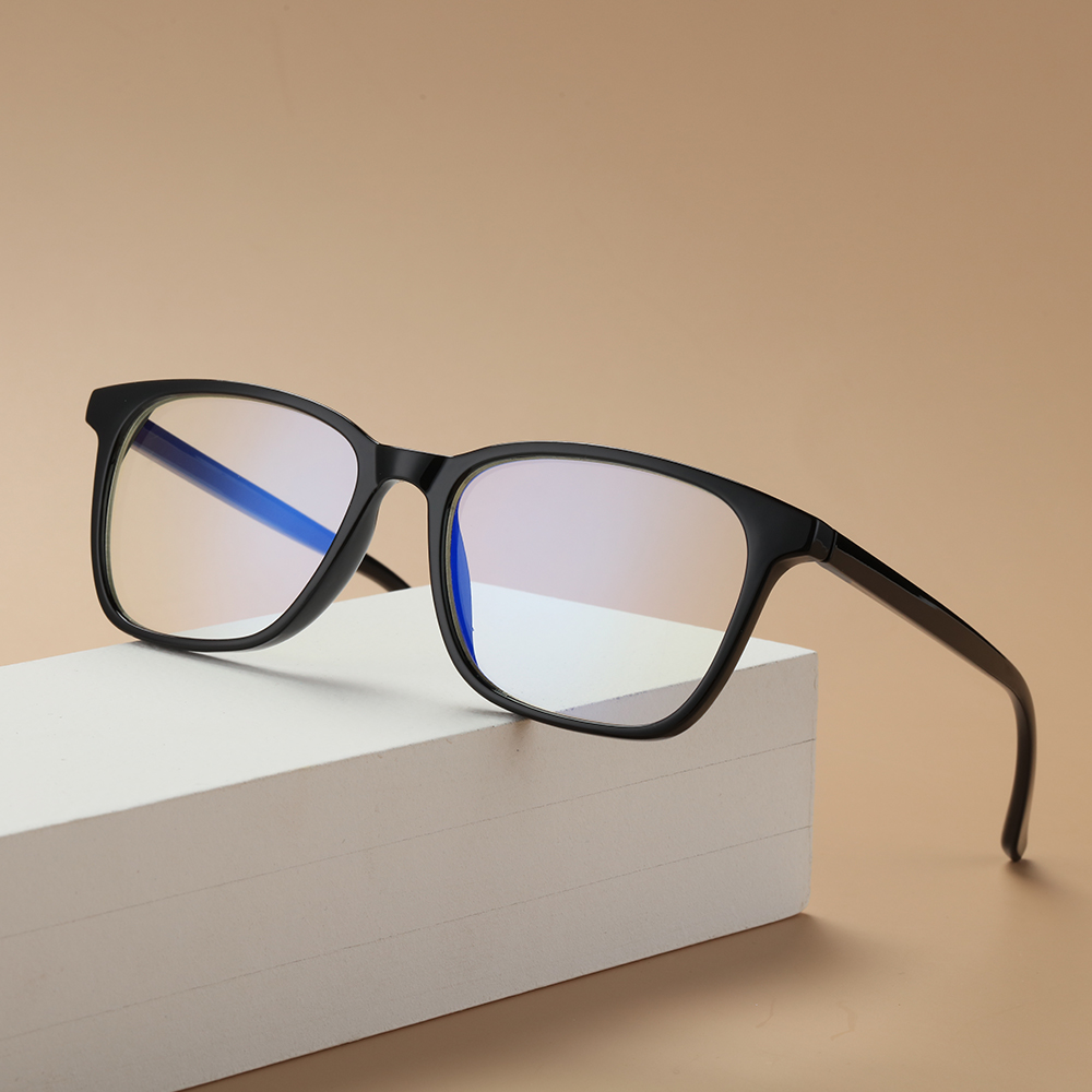 Kính Đọc Sách Chống Tia UV400 Gọng Nhẹ Màu Xanh Dương Có Bản Lề Lò Xo Kiểu Retro Cho Nam Nữ