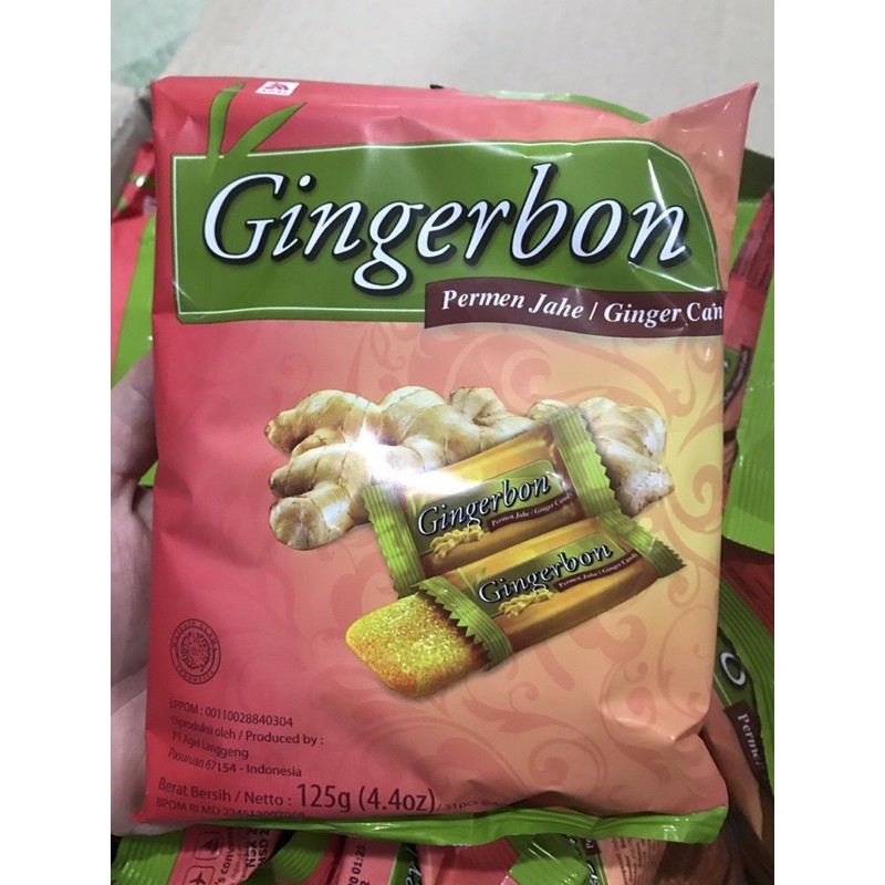 Kẹo gừng Dẻo Gingerbon túi 125g