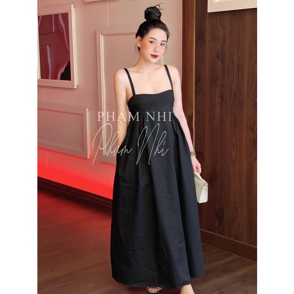 Đầm Zara Đầm maxi váy maxi 2 dây bồng Zara xuất xịn du lịch đi biển V050 Váy Zara