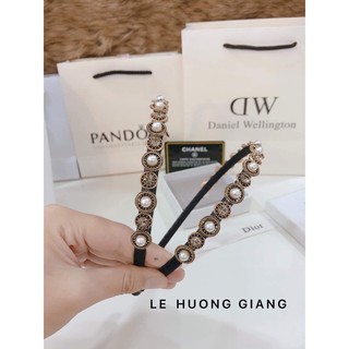 Băng đô đính đá mix ngọc