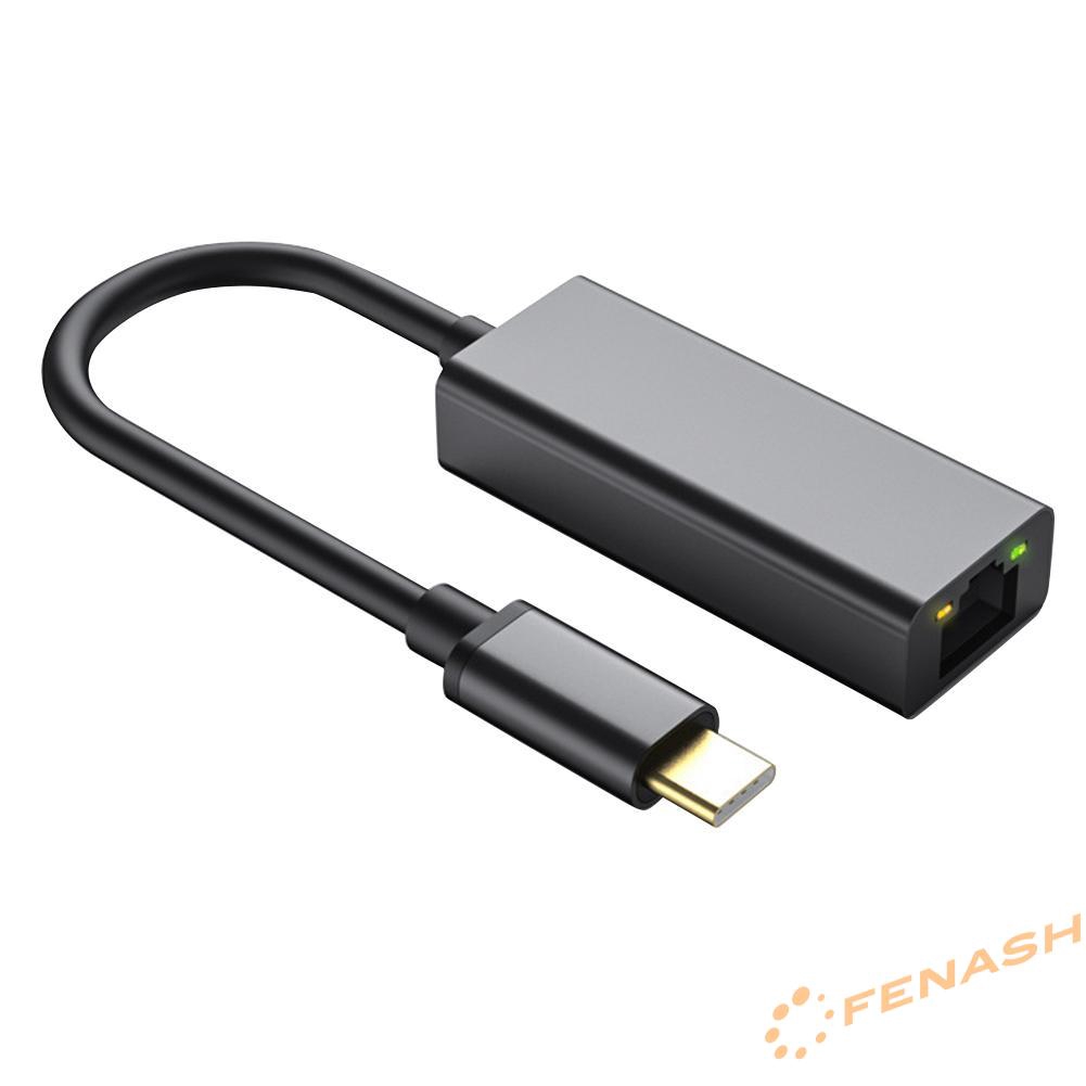 Cáp chuyển đổi cổng type-C sang RJ45 10/100mbps Lan Ethernet S3-8052-C chuyên dùng