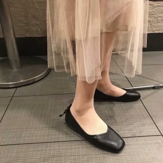 Hài búp bê đính nơ sau gót