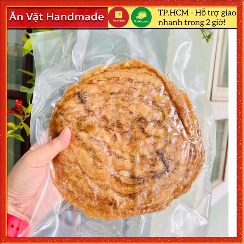 Chuối ép dẻo đặc sản Bến Tre gói 500g, Đồ ăn vặt