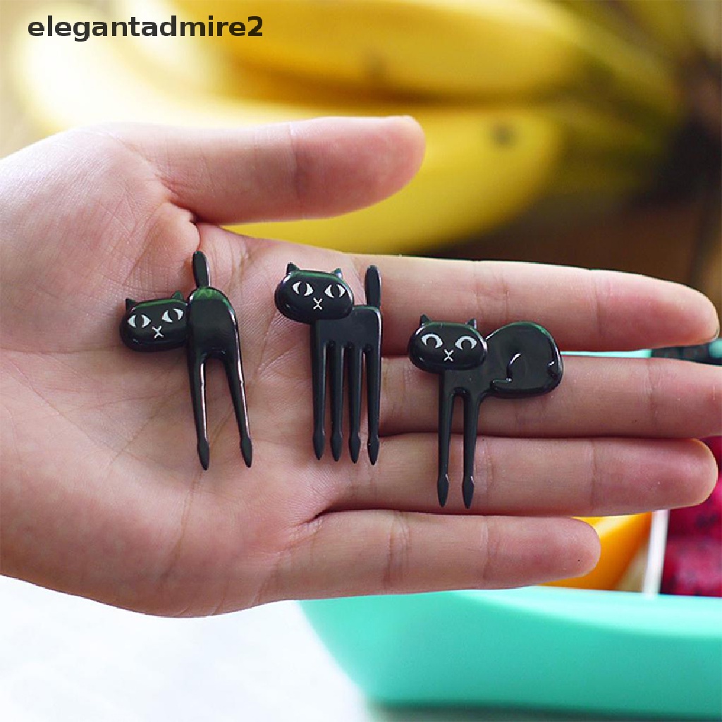 [gant] Mini Kids Animal Farm Fruit Fork Cartoon Snack Cake Dessert Food Fruit Toothpick .