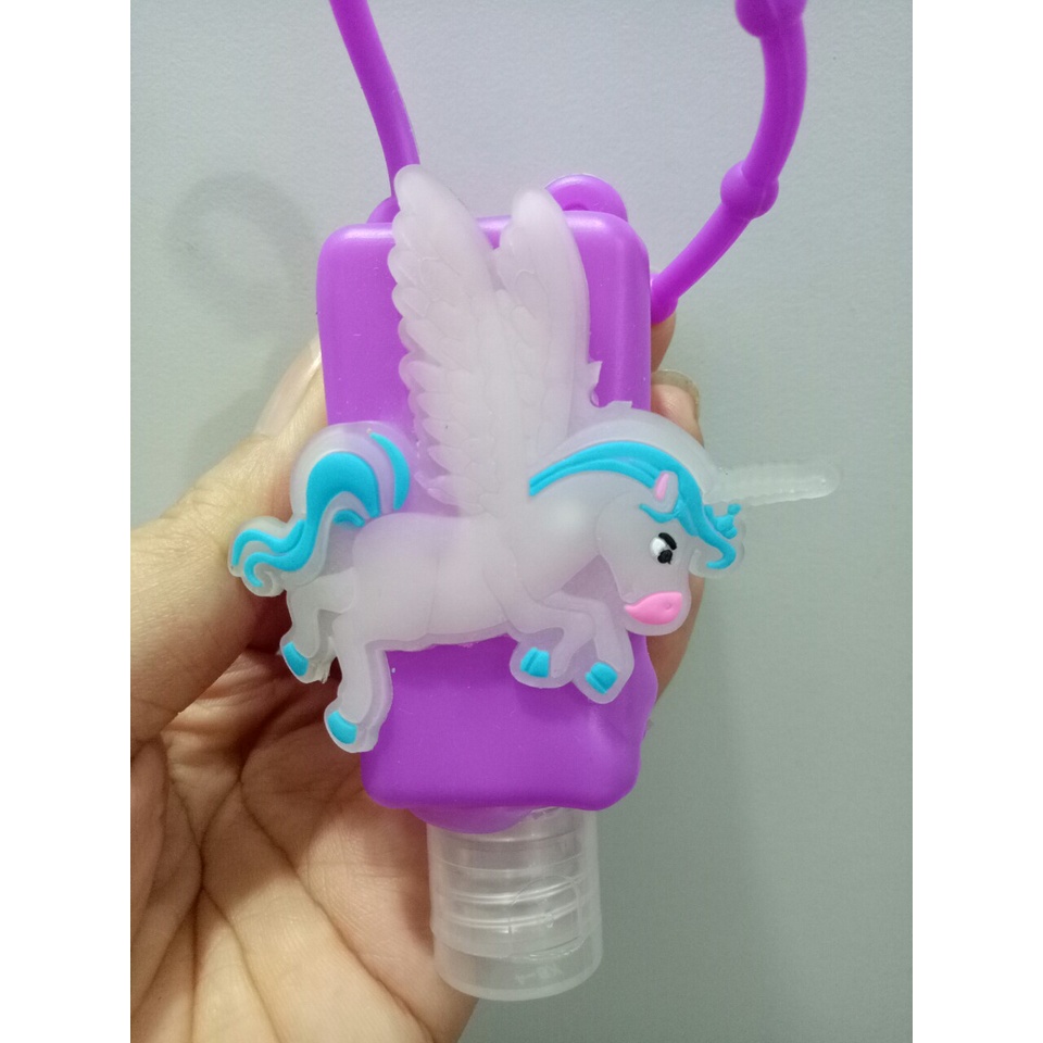 Chai 30ml Rỗng Kèm Silicon Hình Ngựa Pony Cute Dùng Đựng Nước Rửa Tay