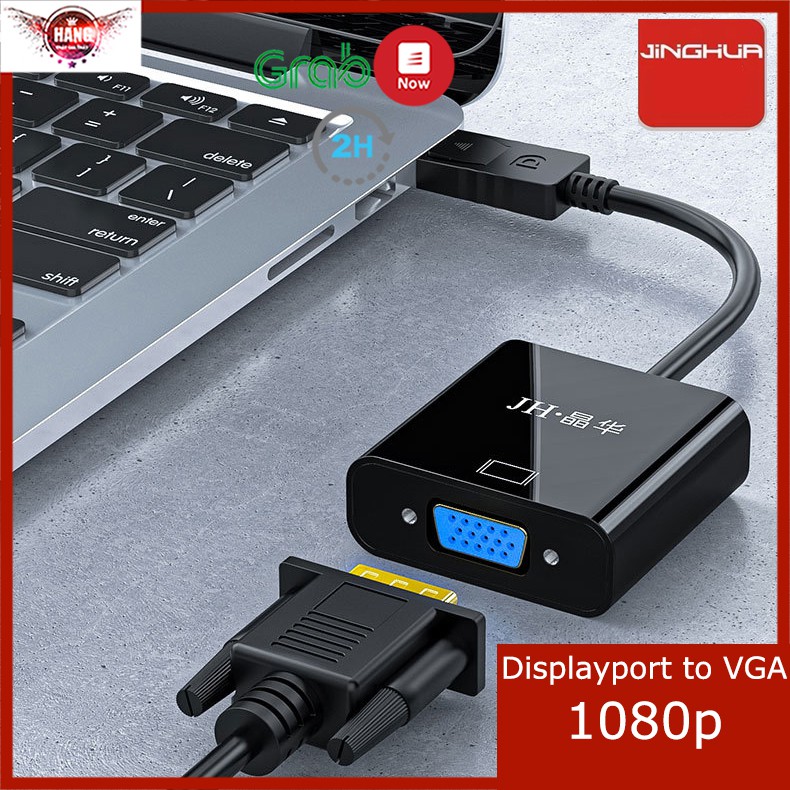 [Mã ELHACE giảm 4% đơn 300K] Cáp chuyển Displayport ra VGA 1080p Jinghua z145