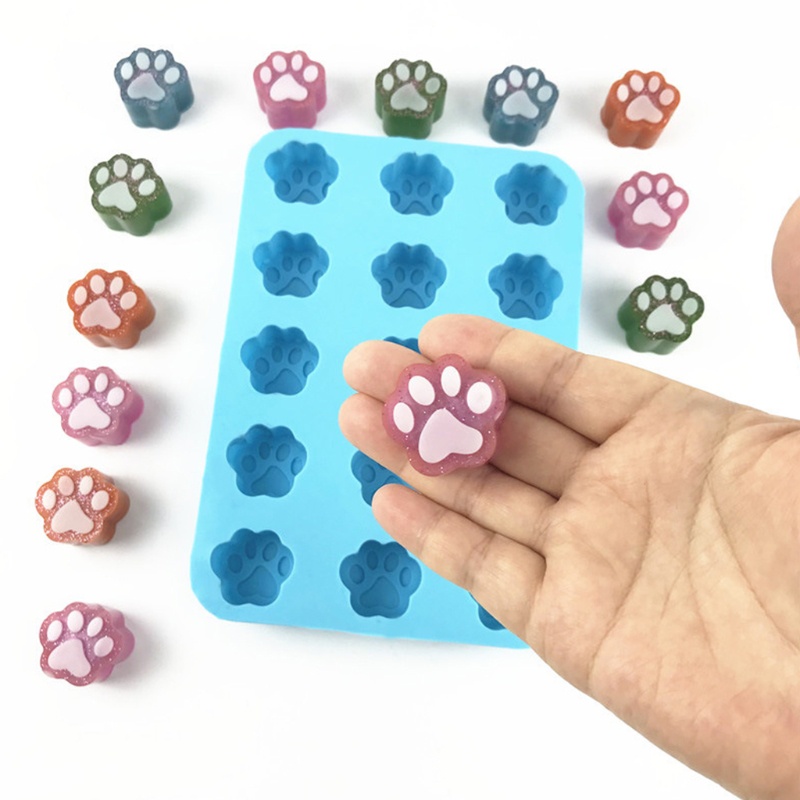 Khuôn Silicone Hình Dấu Chân Chó Làm Đồ Trang Sức