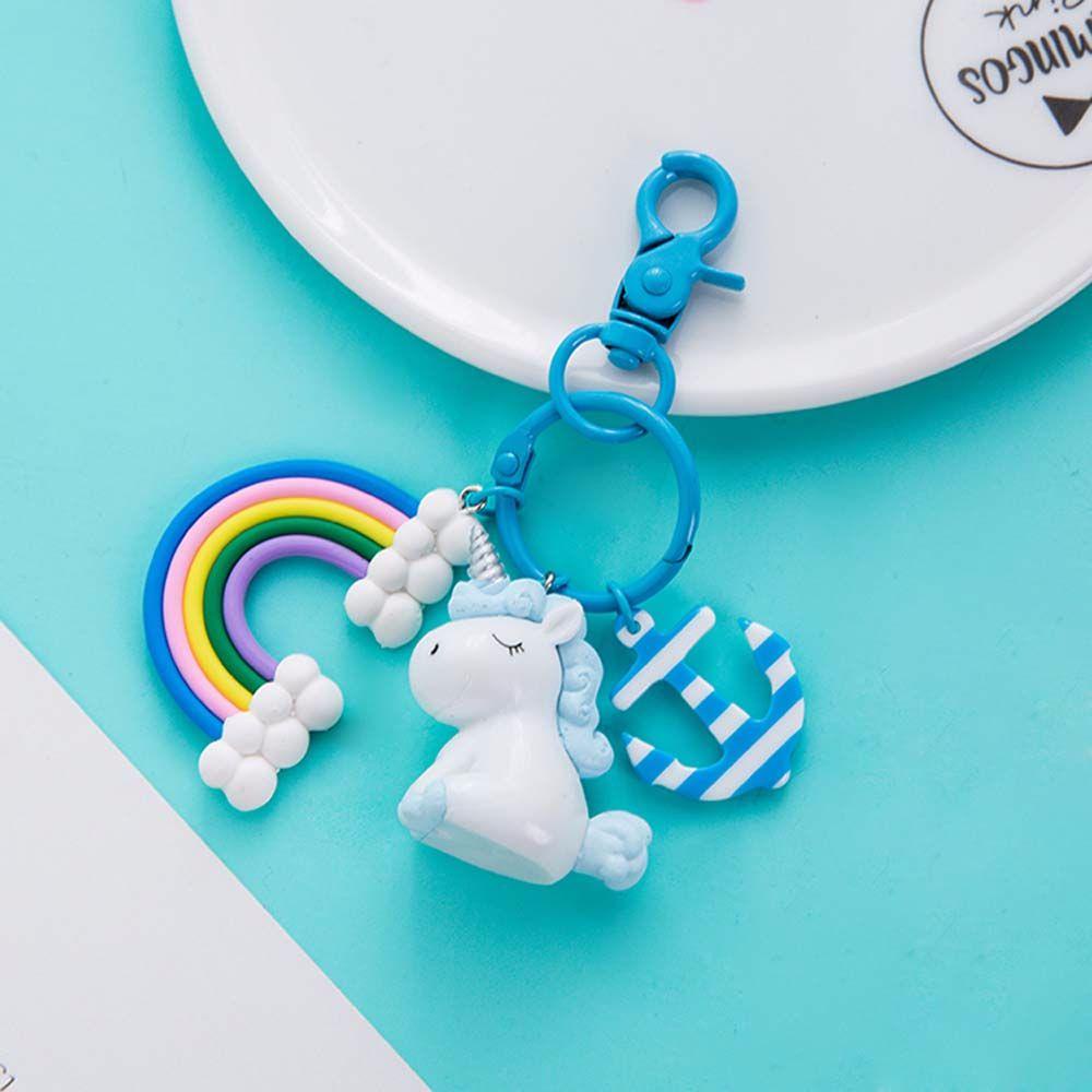 Móc Khóa Hình Búp Bê Màu Cầu Vồng Dễ Thương