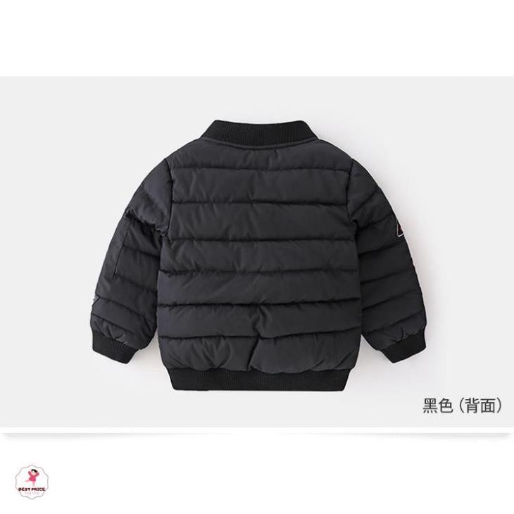 Áo khoác đại hàn bé trai 9 10 11 12 tuổi☑️ Áo bomber phao mùa đông size đại  25kg 30kg 35kg 40kg 45kg