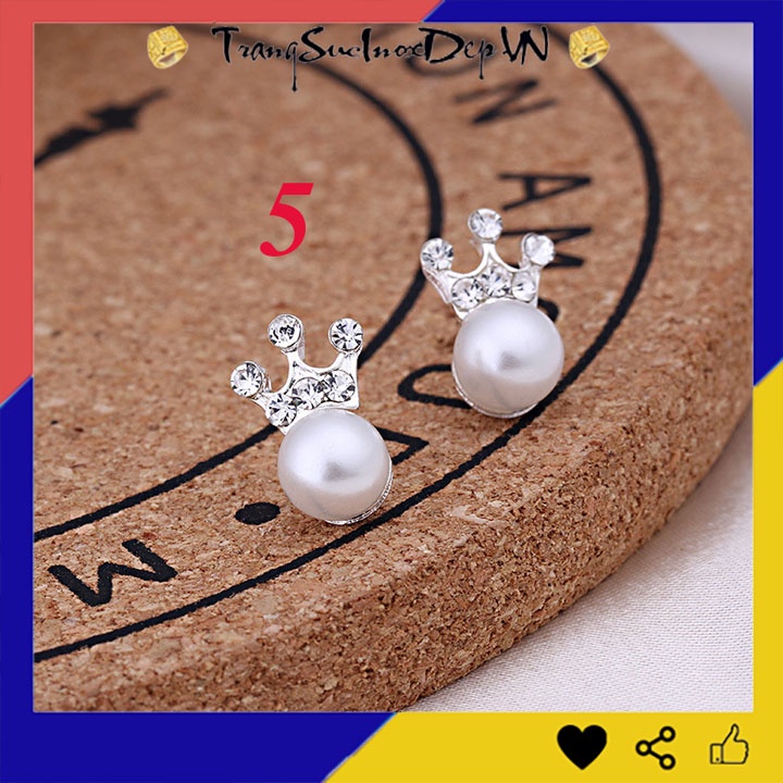 Bông tai nữ phong cách Hàn Quốc xinh xắn dễ thương 4 mẫu tùy chọn