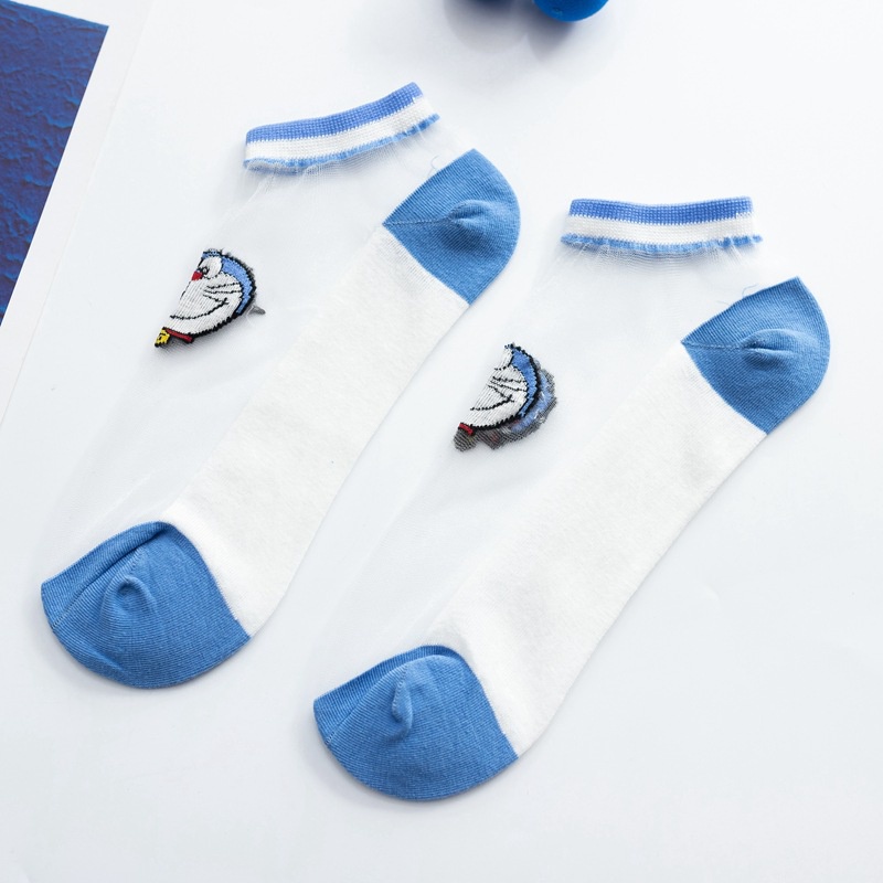 Tất vớ cổ thấp trong suốt DORAEMON DOREMON dễ thương cute MON0228