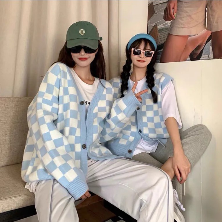 Áo khoác cardigan dệt kim cổ chữ V 2 màu sắc chọn lựa | BigBuy360 - bigbuy360.vn