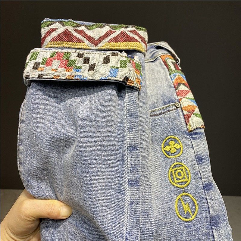 Quần Jean Nam Co Giãn Phong Cách Châu Âu