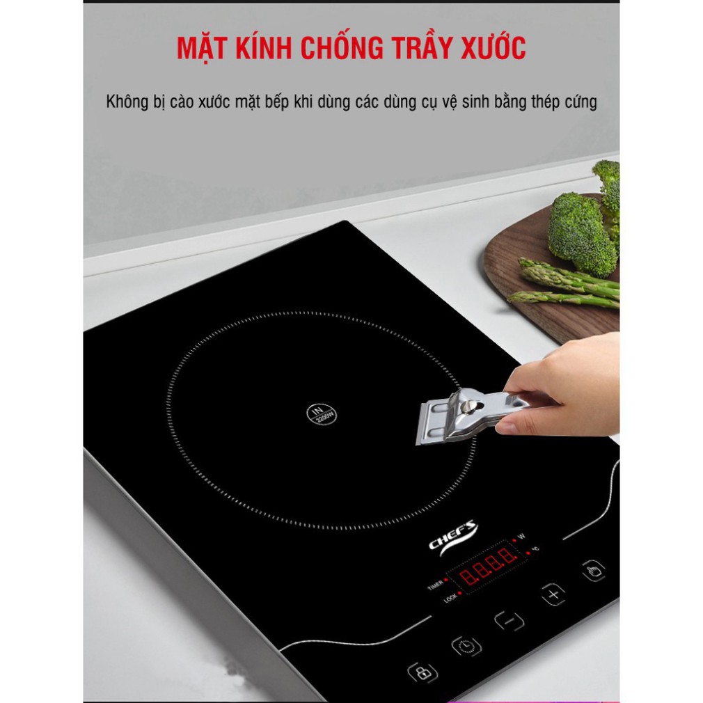 Bếp từ đơn Chefs EH IH22A lắp ráp Việt Nam Hàng chính hãng