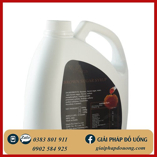 SIRO ĐƯỜNG ĐEN WINGS CAN 2,5KG