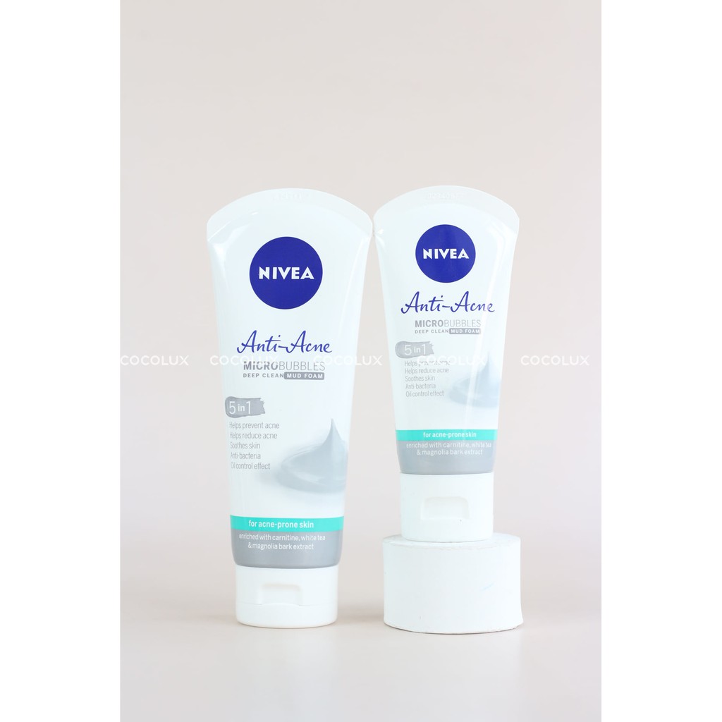 [COCOLUX] Sữa rửa mặt NIVEA Anti-Acne khoáng chất giúp ngừa mụn