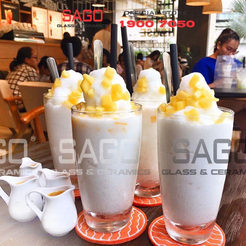 Ly Thủy Tinh Cao Cấp Bầu Cao 350ml , 450ml | Tùy Chọn Dung Tích , Nhập Khẩu Thái Lan
