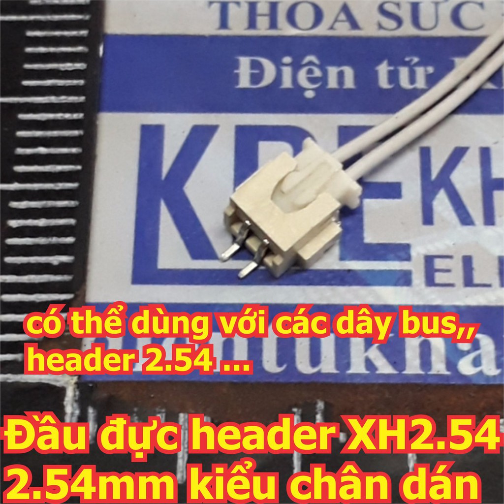 Đầu cổng đực, đầu gắn trên PCB header XH2.54 2.54mm kiểu chân dán, 2P ~ 6P kde6162