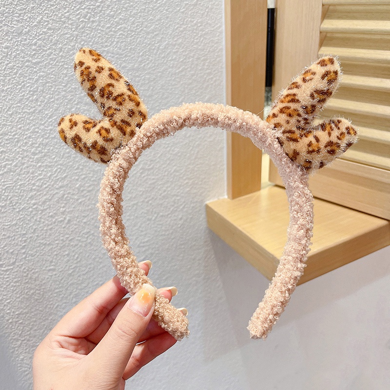 Băng Đô Cài Tóc Rửa Mặt Bằng Vải Bông Vui Nhộn Thời Trang Cho Nữ