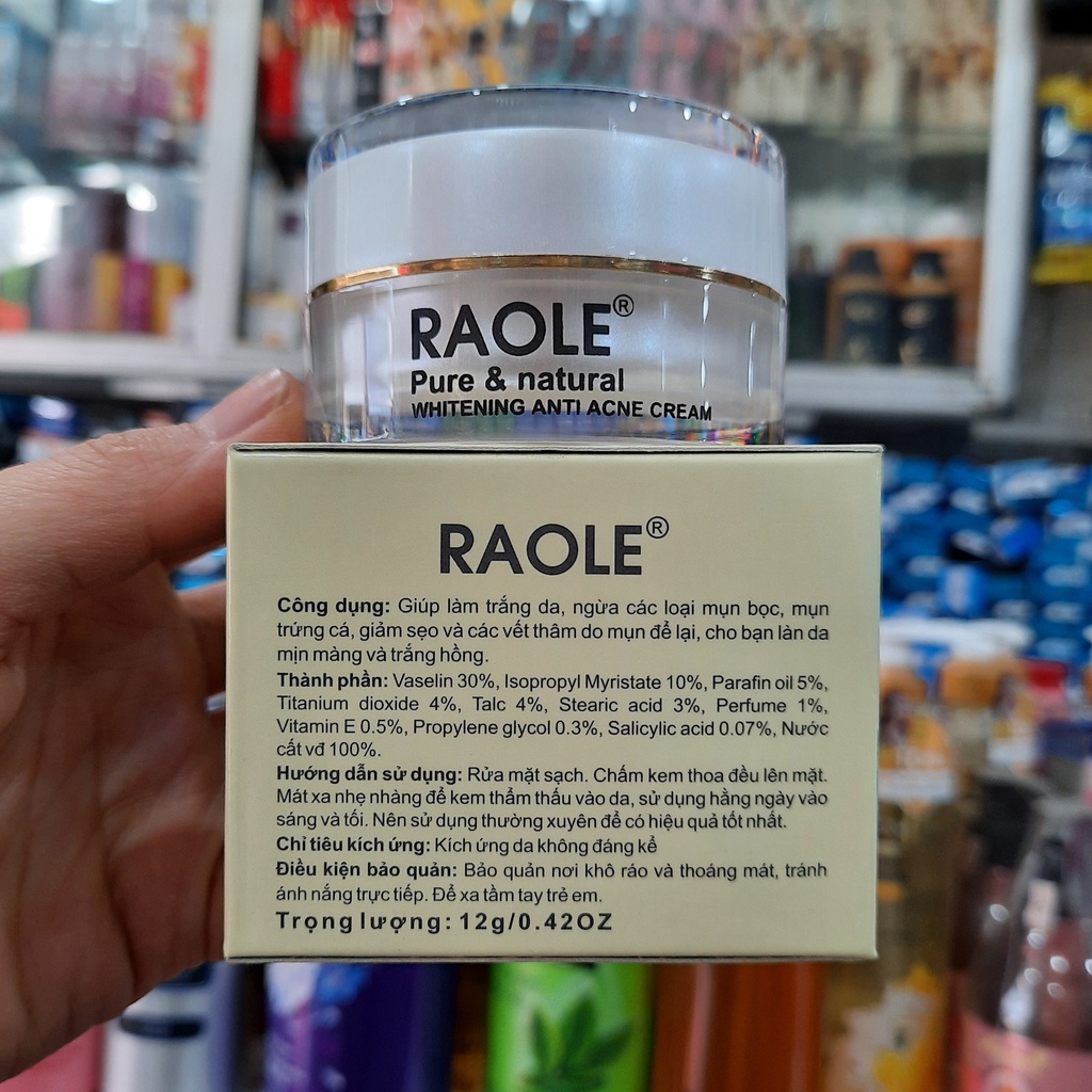 Kem Raole mụn thâm, trắng da, giảm sẹo 12g
