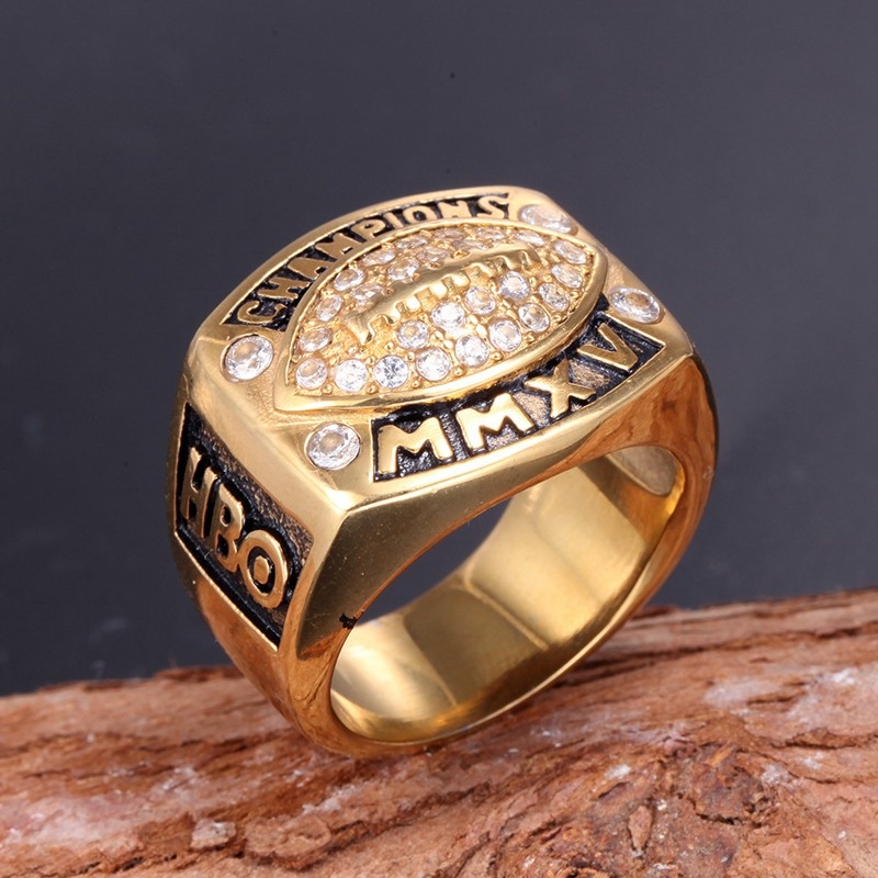 Nhẫn Khắc Chữ Champion Thời Trang Dành Cho Nam