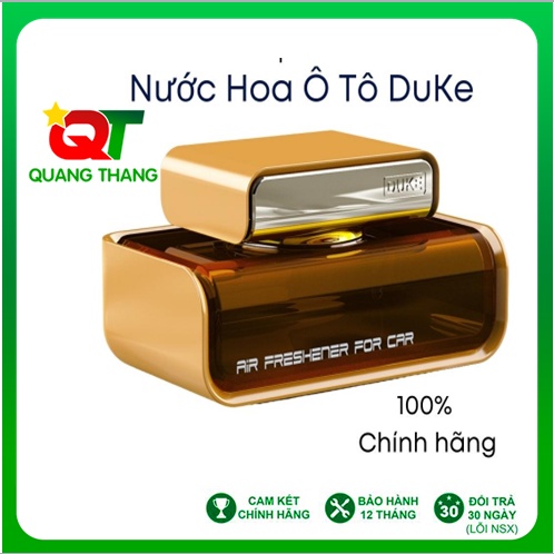Nước hoa ô tô khử mùi xe hơi hương thơm tự nhiên thương hiệu Duke
