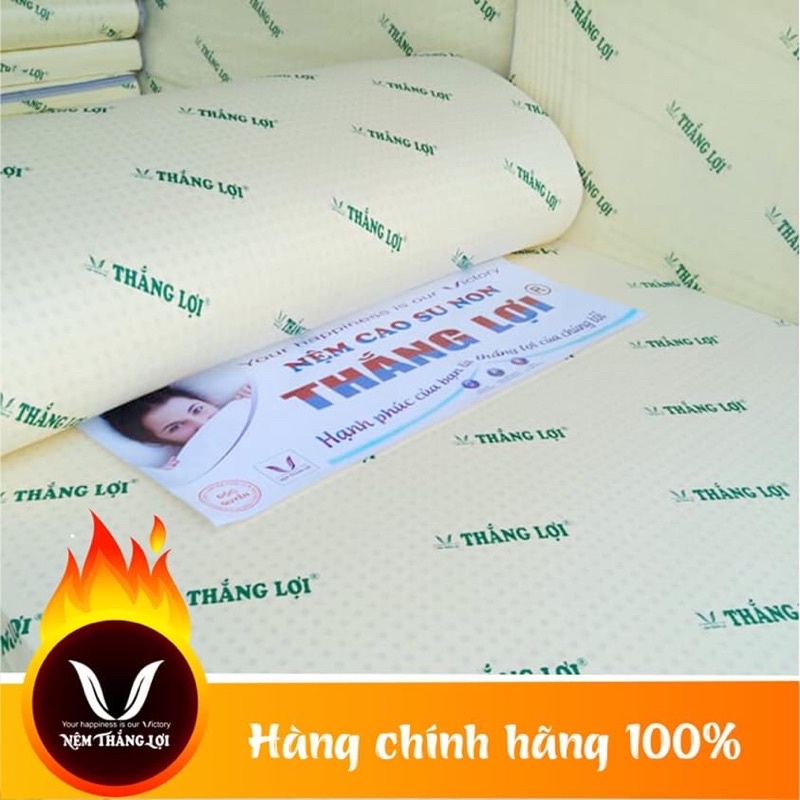 Nệm cao su non thắng lợi đủ size từ 1m-2.2m hành chính hãng 100% {bảo hành 15năm }