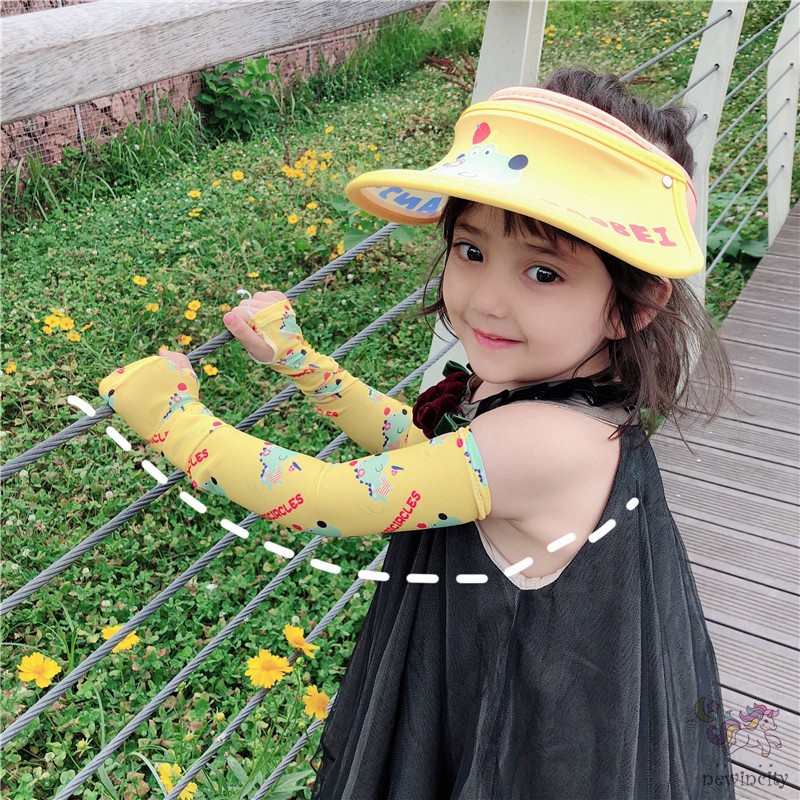Mũ Che Nắng Chống Tia Uv Họa Tiết Hoạt Hình Phong Cách Hàn Quốc Thời Trang Mùa Hè Cho Bé