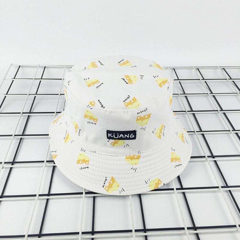 Nón Bucket Họa Tiết Khoai Tây Chiên / Chuối Thời Trang Mùa Hè Dành Cho Cặp Đôi