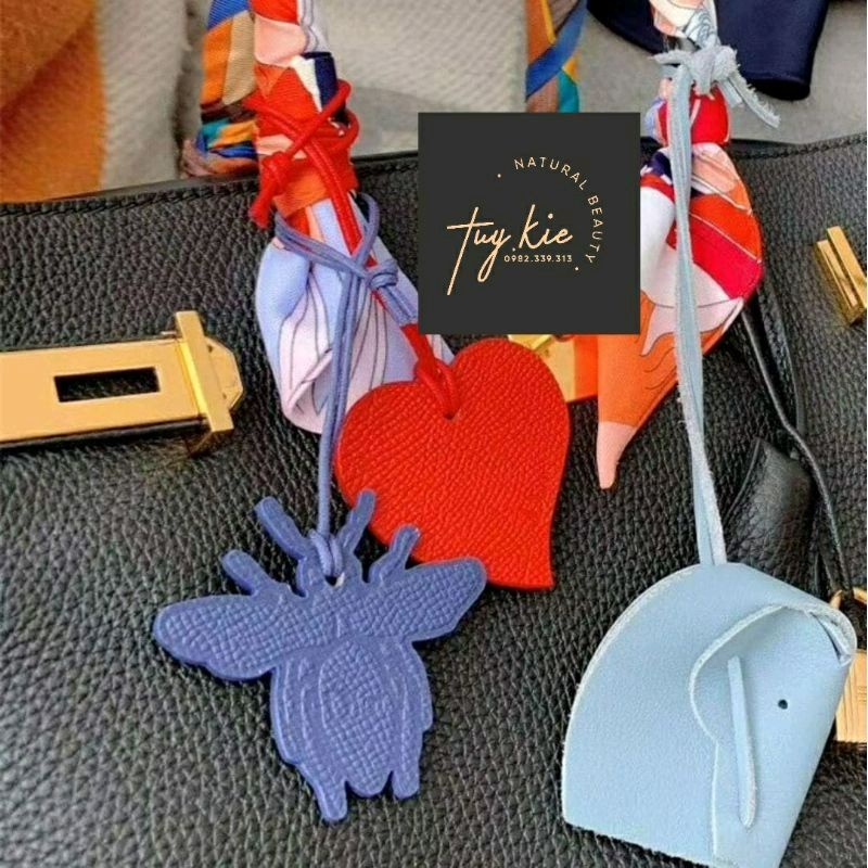 Sét 3 Charm Túi Xác D!0.R Leather Three Bag Charms Set