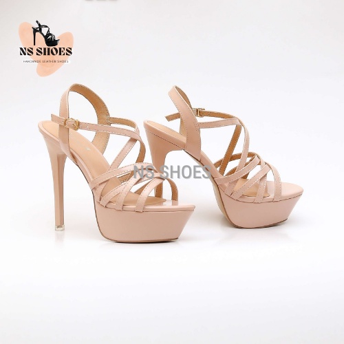 Giày cao gót Hoa Hậu da bóng sang trọng tôn dáng 13cm - NS2121