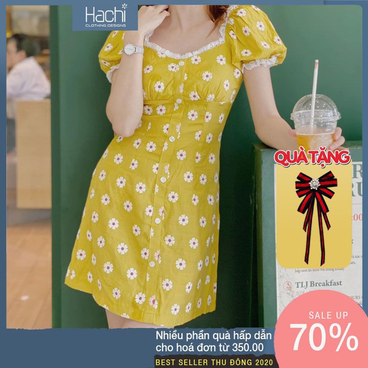 Váy hoa cúc tím hot trend ( Hàng thiết kế) | BigBuy360 - bigbuy360.vn