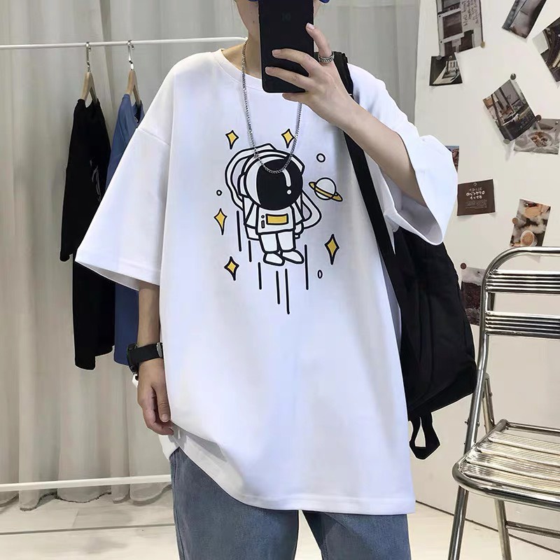 Áo thun phông tay lỡ nam nữ unisex form rộng ATL 214