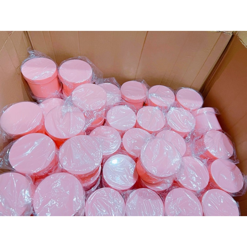 hủ nhựa đựng kem 500g màu hồng phấn ( hường )