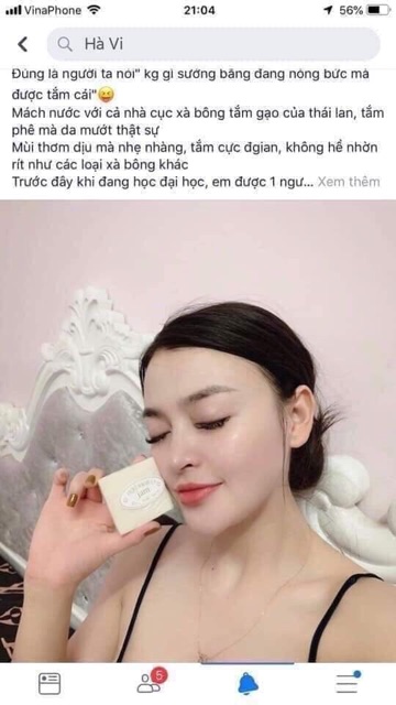 Soap gạo nguyên chất Thái Lan