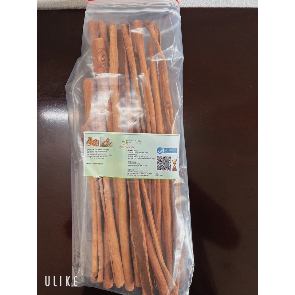 Vỏ quế khô cạo vỏ - Quế ống sáo Yên Bái - Hàng xuất khẩu (500g)