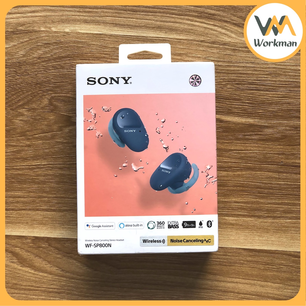 Tai Nghe Không Dây Thể Thao Chống Ồn Sony SW-SP800N - Kết Nối Bluetooth - Bass Mạnh - Chống nước IPS5 - HÀNG CHÍNH HÃNG