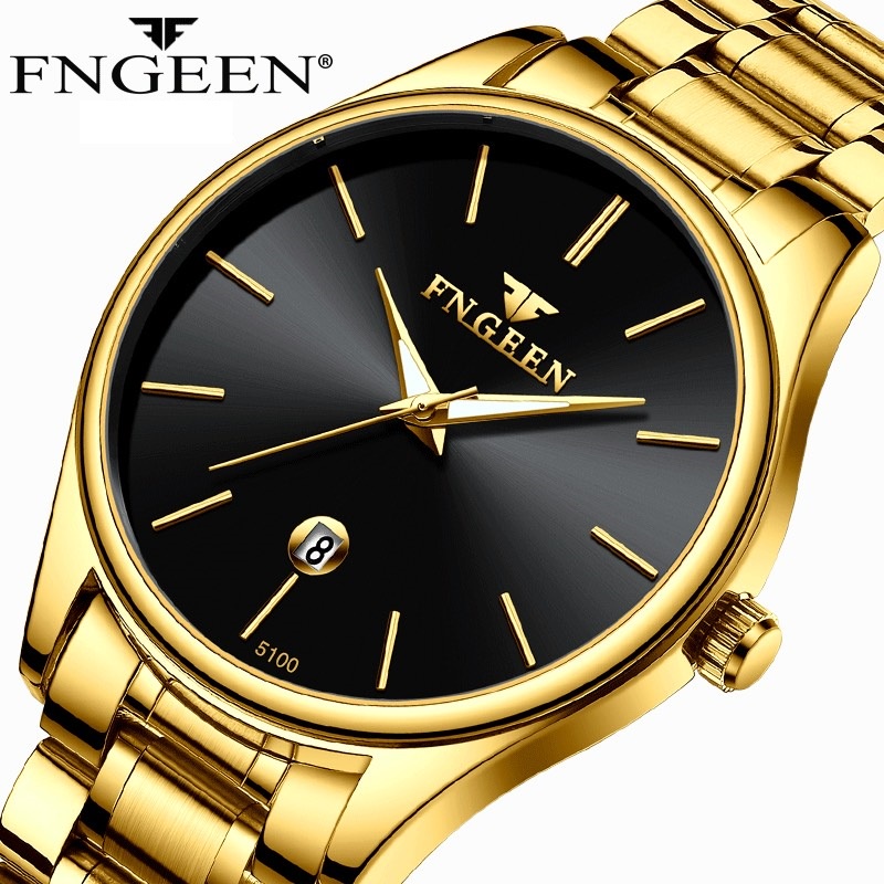 Đồng hô nam FNGEEN F23 mẫu mới 2021,chống nước 3ATM, có dạ quang 2 kim lớn