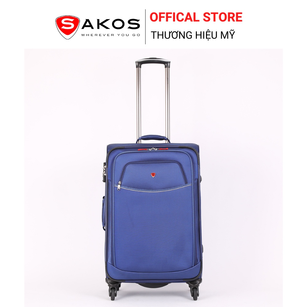 Vali vải du lịch SAKOS SPAZIO 6 (size Trung 62cm/ 24 inch TSA)