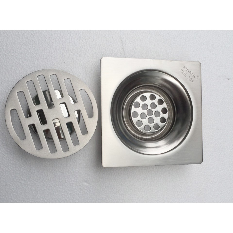 Hố ga chặn rác Kibath, thoát sàn chặn rác nhà tắm, KB-505