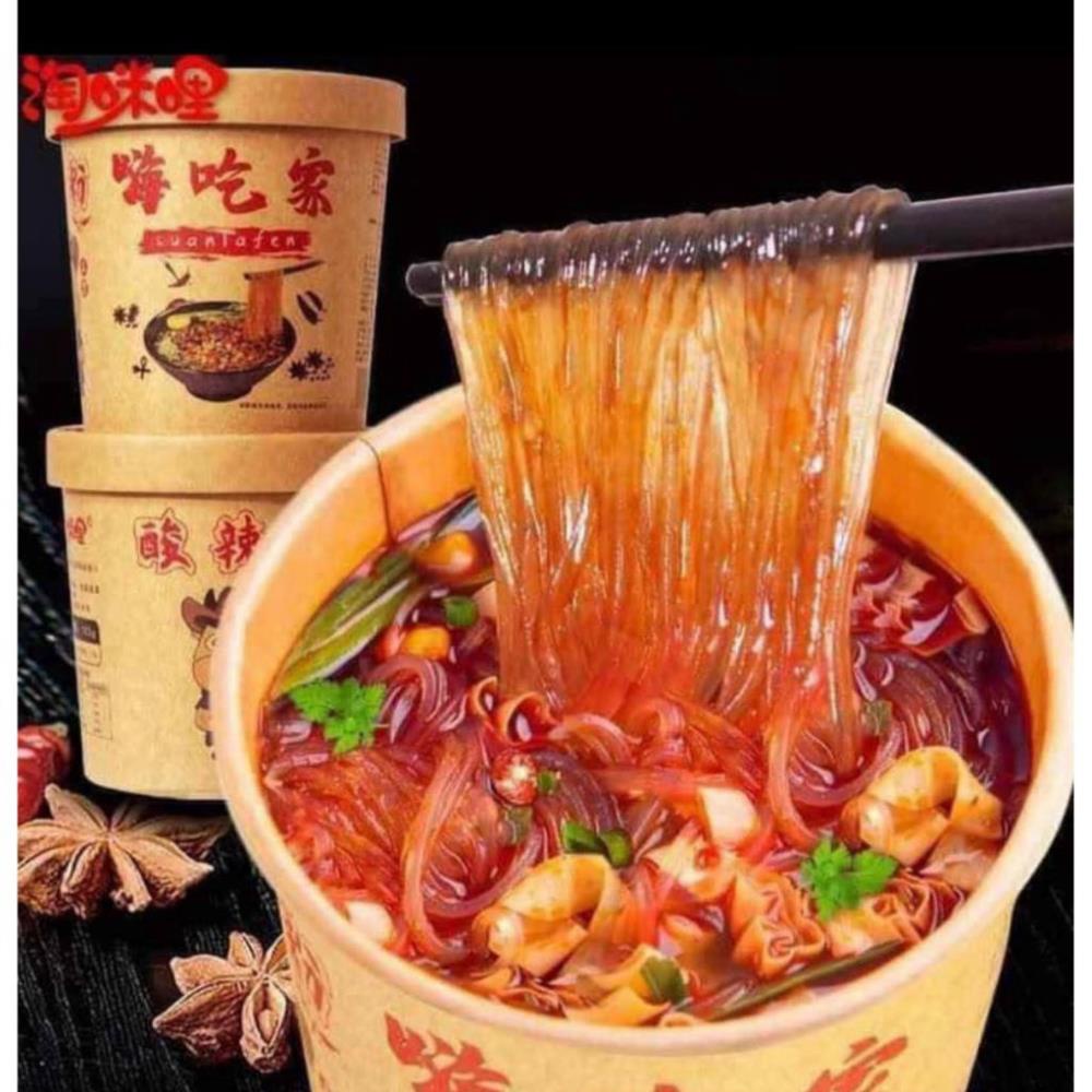 Miến Trùng Khánh Trung Quốc Miến Hộp Chua Cay Trùng Khánh Loại 1 Đồ Ăn Vặt Cay Nội Địa
