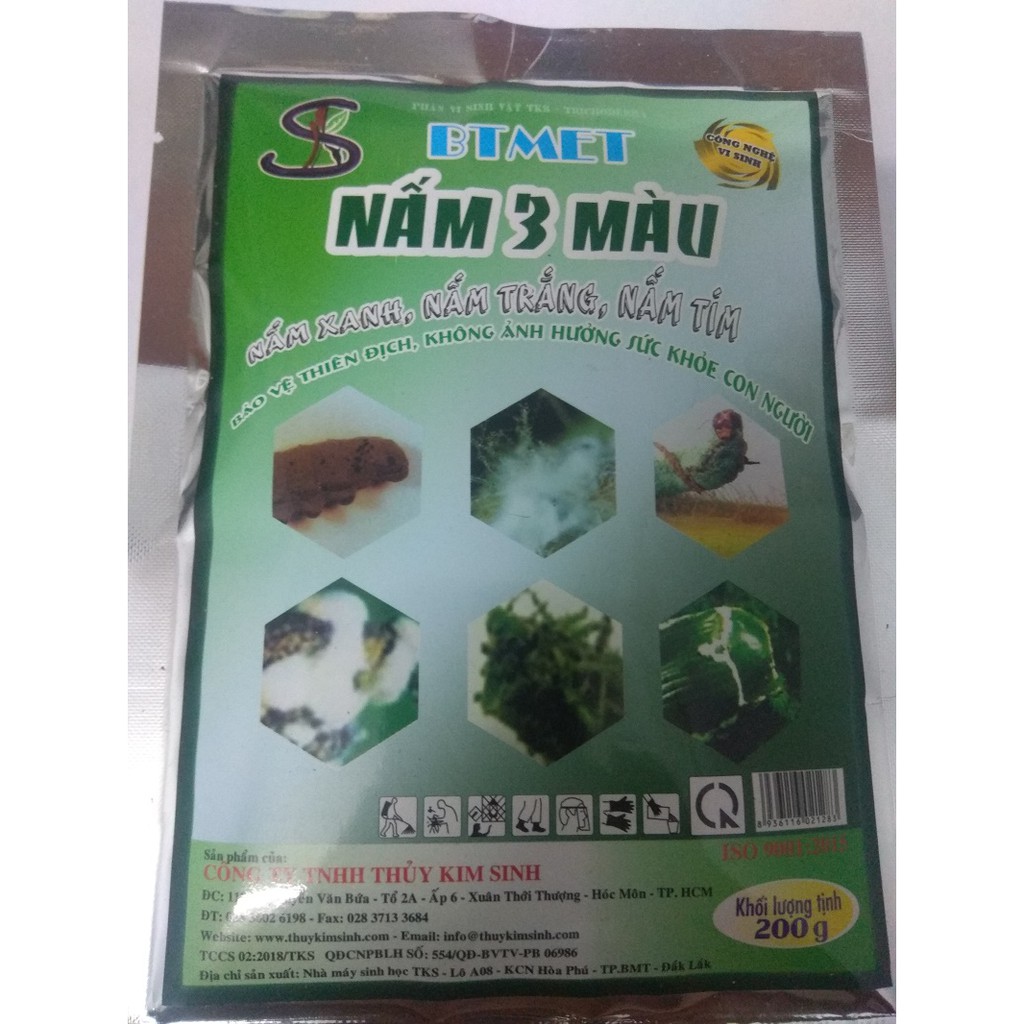 Phân vi sinh vật BTMET Nấm 3 màu - gói 200 gram