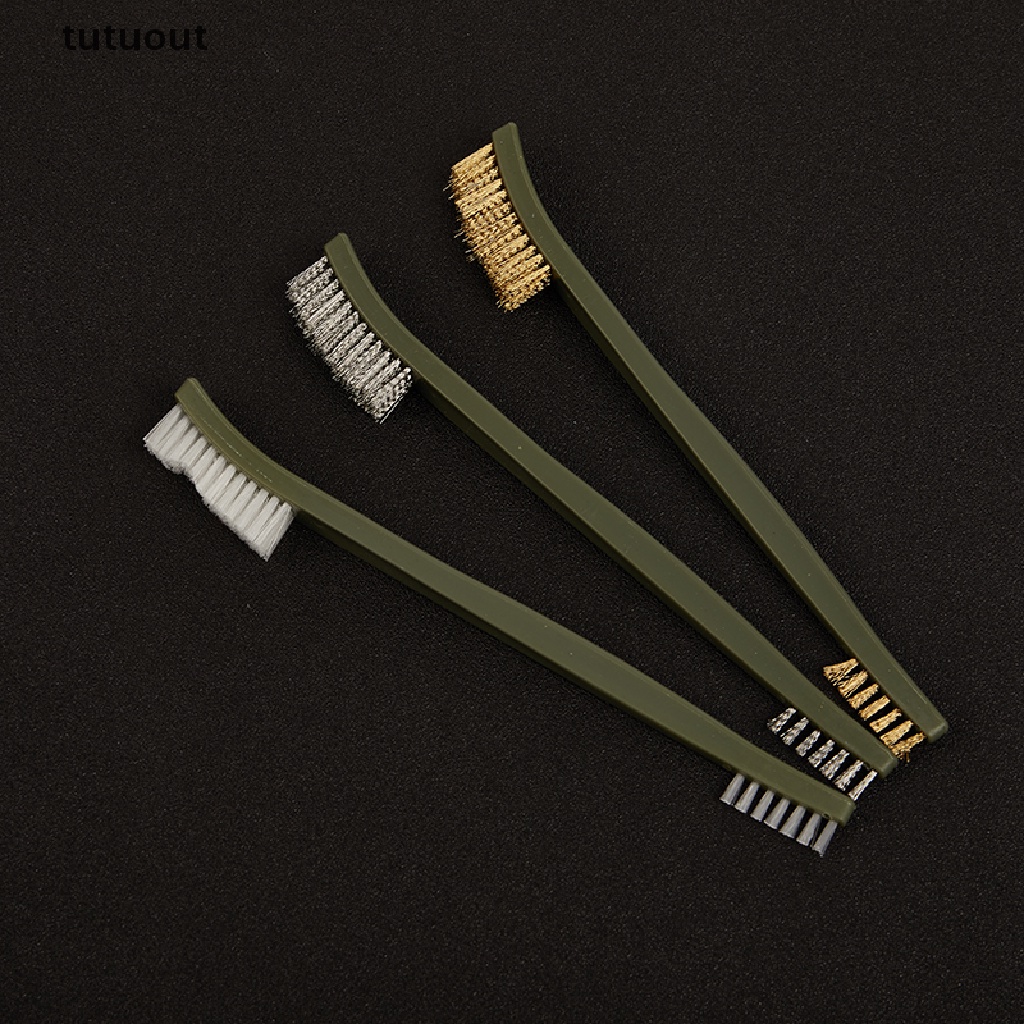 Set 3 Cọ Sợi Thép Nylon Đánh Bóng Kim Loại / Kim Loại Tiện Dụng