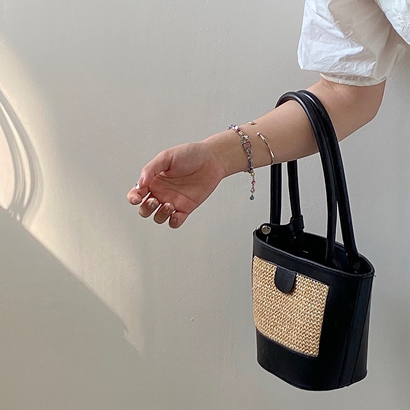 Túi Cói Xách Tay Phong Cách Hàn Quốc Kiểu Dáng Thời Trang Mới Cho Nữ