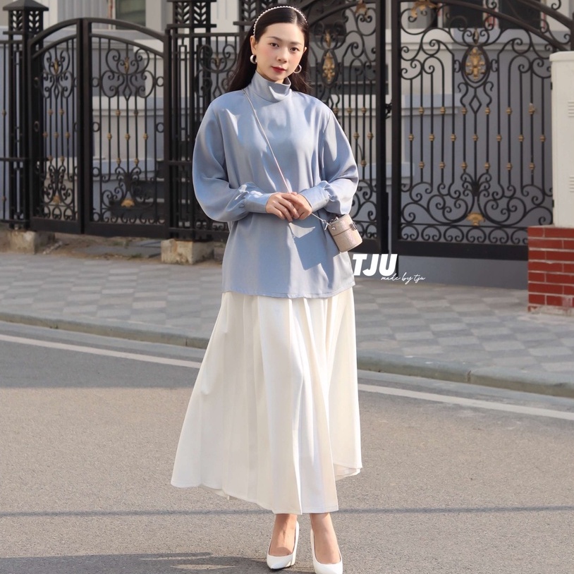 Chân váy xếp li dáng dài LIMIE dress (T-Ju thiết kế)