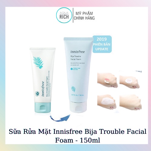 Sữa Rửa Mặt INNISFREE Bija Trouble Facial Foam Cty - 150ml