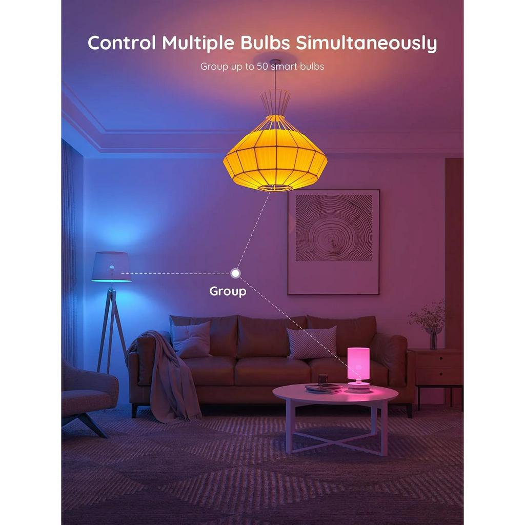 Bóng đèn LED thông minh Govee Bluetooth và Wifi | 16 triệu màu, có hẹn giờ, điều khiển thông minh | Hàng chính hãng