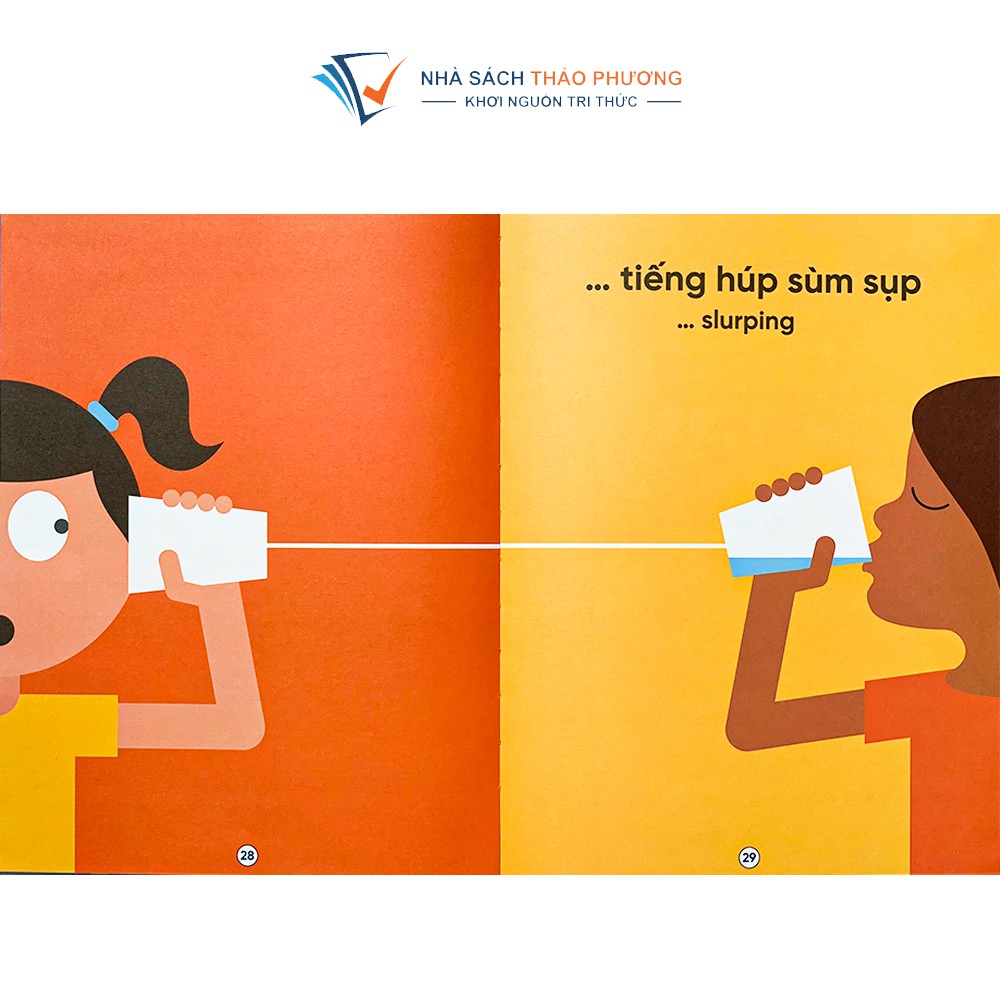 Sách - Cuốn sách khổng lồ về năm giác quan  song ngữ Việt Anh phát triển đa giác cho bé từ 0-6 tuổi
