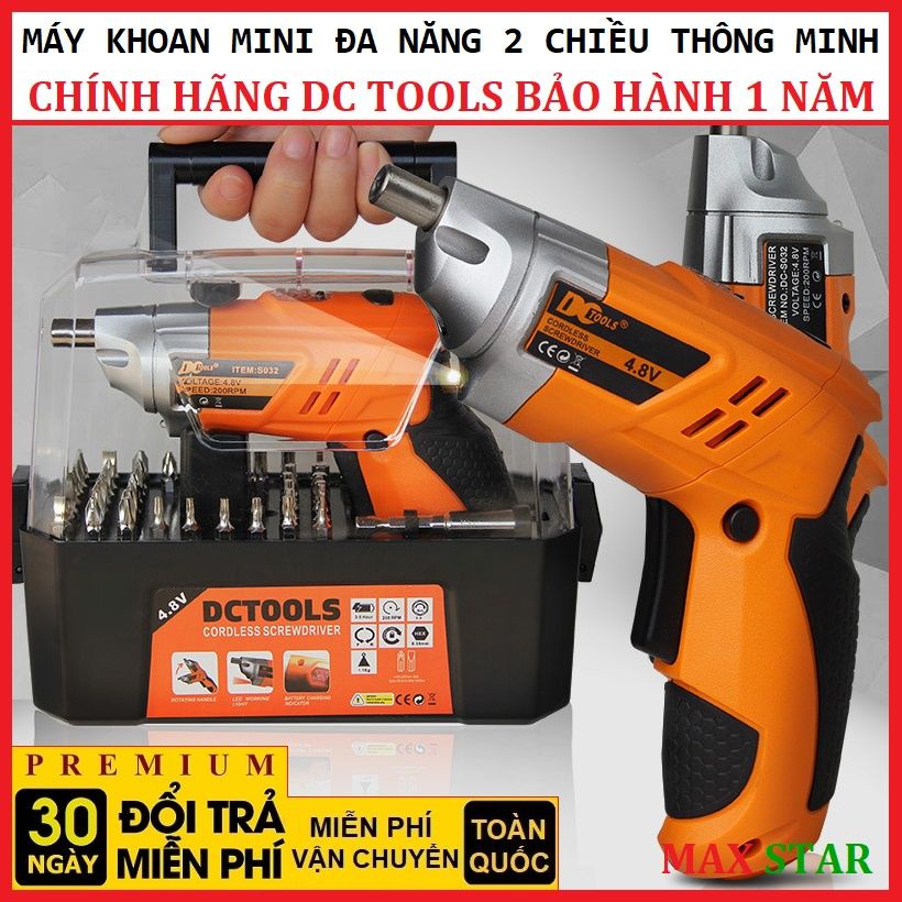 Máy khoan pin mini cầm tay đa năng 2 chế độ thông minh siêu mạnh Máy khoan vít Máy bắn vít pin mini