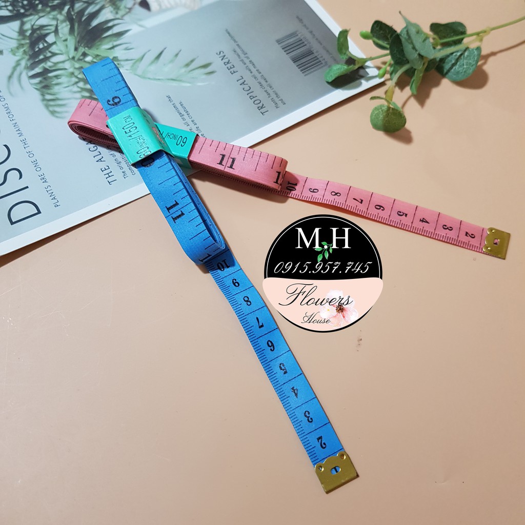 Thước dây cắt may, thước dây dùng trong may mặc, lấy số đo, hàng loại đẹp, chiều dài 1 mét rưỡi